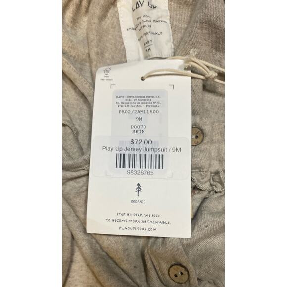 Organic cotton jumpsuit with elastic cuffs | Organic Care Size 9M - Picture 3 of 4